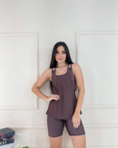 CONJUNTO FITNESS TRIO SHORT